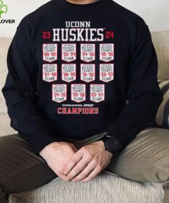 UConn Huskies 23 24 Big East Champs schedule shirt