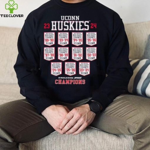 UConn Huskies 23 24 Big East Champs schedule shirt