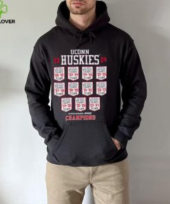 UConn Huskies 23 24 Big East Champs schedule shirt