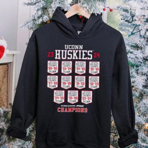 UConn Huskies 23 24 Big East Champs schedule shirt