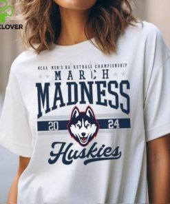 UConn Huskies Fanatics Branded White 2024 NCAA Men's Basketball Tournament March Madness T Shirt