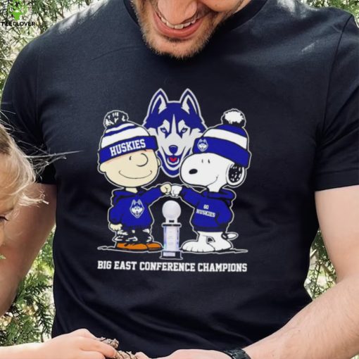 UConn Huskies Snoopy and Charlie Brown Big East Conference Champions go Huskies hoodie, sweater, longsleeve, shirt v-neck, t-shirt