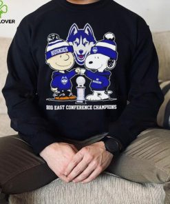 UConn Huskies Snoopy and Charlie Brown Big East Conference Champions go Huskies hoodie, sweater, longsleeve, shirt v-neck, t-shirt