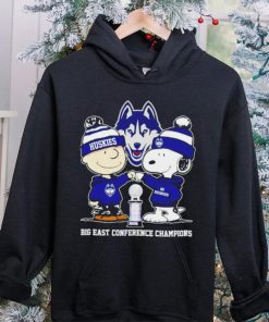 UConn Huskies Snoopy and Charlie Brown Big East Conference Champions go Huskies hoodie, sweater, longsleeve, shirt v-neck, t-shirt