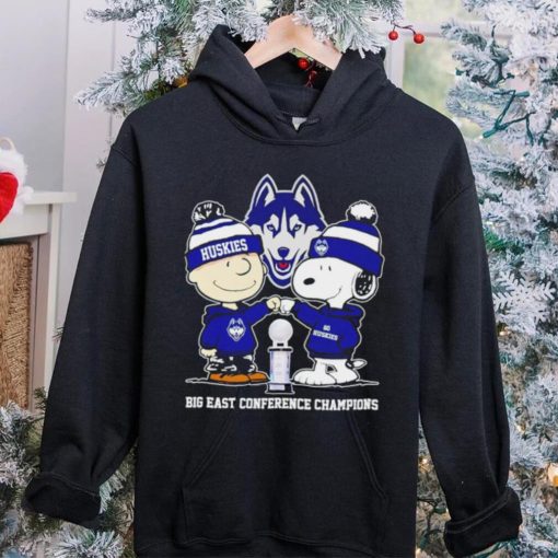 UConn Huskies Snoopy and Charlie Brown Big East Conference Champions go Huskies hoodie, sweater, longsleeve, shirt v-neck, t-shirt