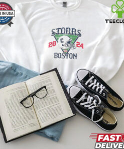 UConn Huskies Storrs in Boston 2024 helmet shirt