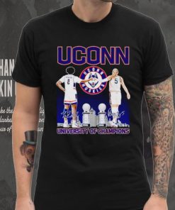 UConn Huskies Tristen Newton and Paige Bueckers University of Champions shirt