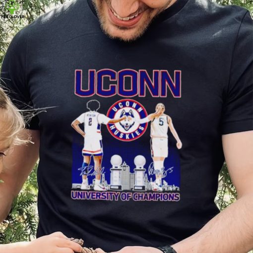 UConn Huskies Tristen Newton and Paige Bueckers University of Champions hoodie, sweater, longsleeve, shirt v-neck, t-shirt