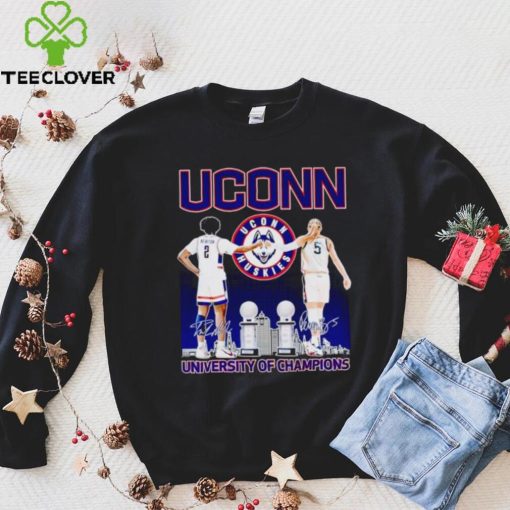 UConn Huskies Tristen Newton and Paige Bueckers University of Champions hoodie, sweater, longsleeve, shirt v-neck, t-shirt