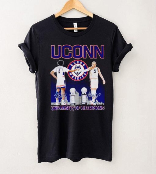 UConn Huskies Tristen Newton and Paige Bueckers University of Champions hoodie, sweater, longsleeve, shirt v-neck, t-shirt