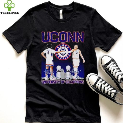 UConn Huskies Tristen Newton and Paige Bueckers University of Champions hoodie, sweater, longsleeve, shirt v-neck, t-shirt