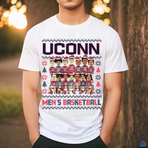 UConn Men’s Basketball Holiday Team Caricature hoodie, sweater, longsleeve, shirt v-neck, t-shirt