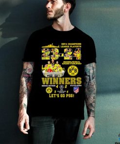 UEFA Champions League Playoffs 23 24 Borussia Dortmund winners let’s go PSG hoodie, sweater, longsleeve, shirt v-neck, t-shirt