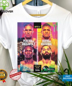 UFC 287 Miami Pereira vs Adesanya and Burns vs Masvidal poster hoodie shirt