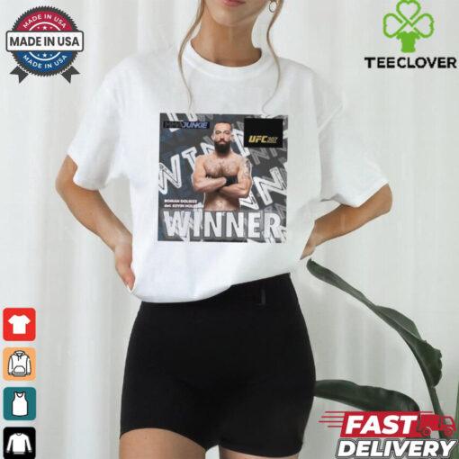 UFC 307 winner Roman Dolidze def. Kevin Holland MMA Junkie 2024 Poster t hoodie, sweater, longsleeve, shirt v-neck, t-shirt