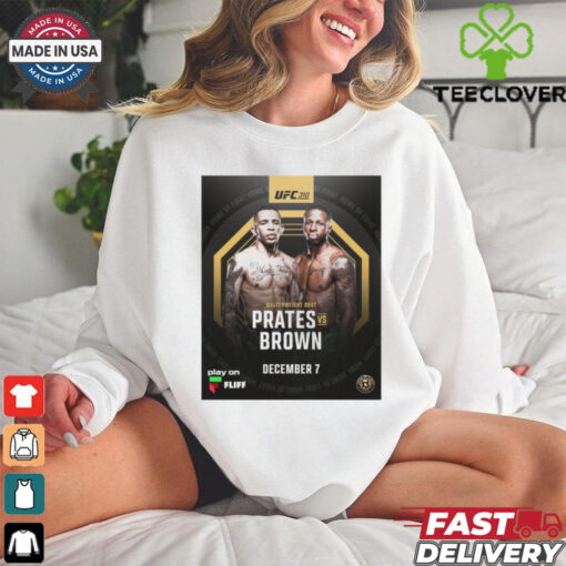 UFC 310 Welterweight Bout Carlos Prates vs. Randy Brown December 7 2024 Poster t hoodie, sweater, longsleeve, shirt v-neck, t-shirt