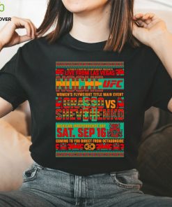 UFC FN Grasso vs Shevchenko Matchup shirt 3 UFC FN Grasso vs Shevchenko Matchup shirt