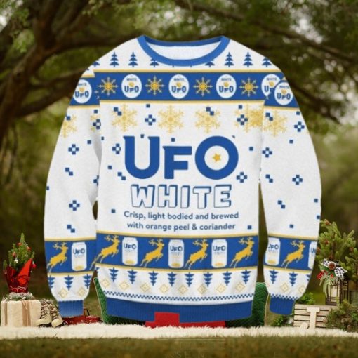 UFO White Beer Ugly Christmas Sweater, Xmas Sweathoodie, sweater, longsleeve, shirt v-neck, t-shirt Gifts