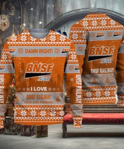 UGLY SWEATER BNSF Railway Limited 3D Christmas Sweater For Men And Women