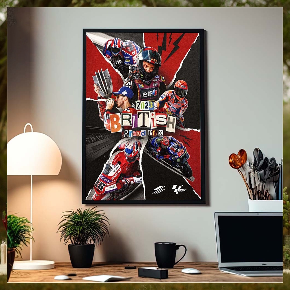 2023 British Grand Prix Moments Of Moto GP Silverstone Home Decor Poster Canvas 2023 British Grand Prix Moments Of Moto GP Silverstone Home Decor Poster Canvas