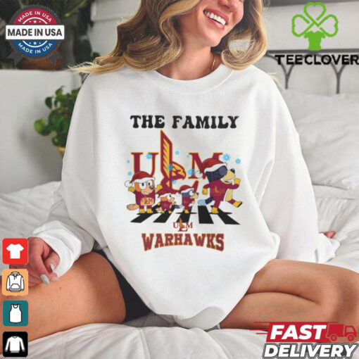 ULM Warhawks X Family Bluey Merry Christmas 2024 Shirt