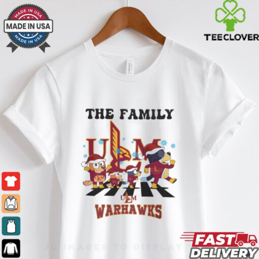 ULM Warhawks X Family Bluey Merry Christmas 2024 Shirt