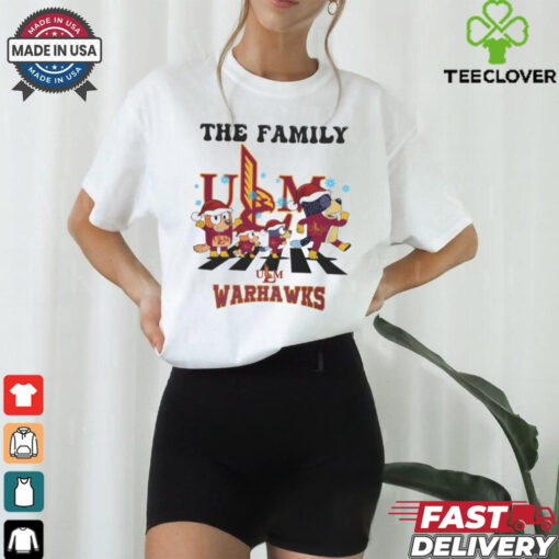 ULM Warhawks X Family Bluey Merry Christmas 2024 Shirt