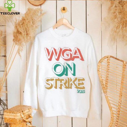 Wgastrikeshirts Store Wga On Strike 2023 Hooded Sweatshirt