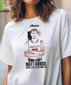 UMass Minutemen Matt Cross all conference first team shirt