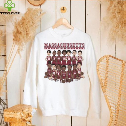 UMass Minutemen NCAA Men’s Basketball Team Caricature hoodie, sweater, longsleeve, shirt v-neck, t-shirt