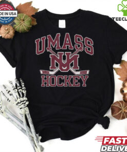 UMass Vintage Hockey Crossed Sticks shirt