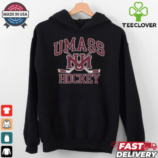 UMass Vintage Hockey Crossed Sticks shirt