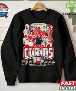 UNLV Rebels 2024 Art of Sport LA Bowl champions score shirt