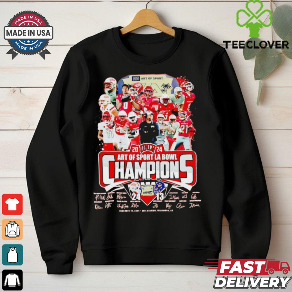 UNLV Rebels 2024 Art of Sport LA Bowl champions score shirt UNLV Rebels 2024 Art of Sport LA Bowl champions score shirt