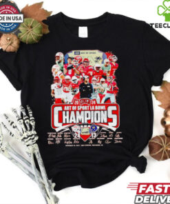 UNLV Rebels 2024 Art of Sport LA Bowl champions score shirt