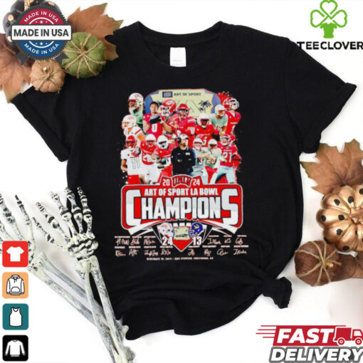 UNLV Rebels 2024 Art of Sport LA Bowl champions score shirt