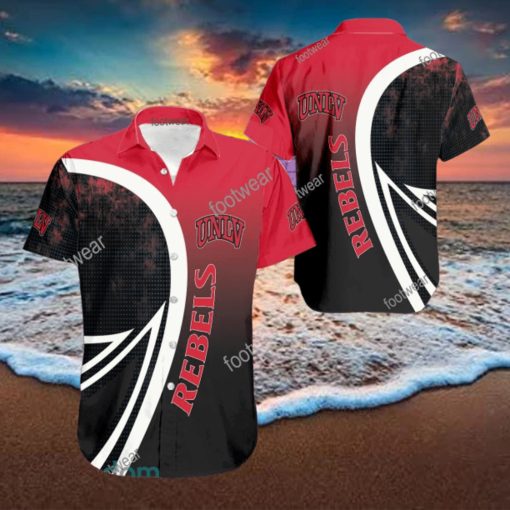 UNLV Rebels 3D Hawaiian Shirt For Men Gifts New Trending Shirts Beach Holiday Summer