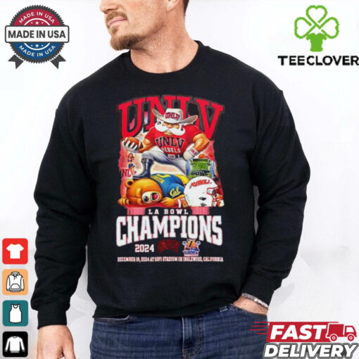 UNLV Rebels LA Bowl Champs 2024 Beat California Golden T Shirt Bears Mascot Unisex