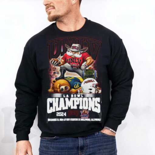 UNLV Rebels LA Bowl Champs 2024 Fan Celebration Hoodie T Shirt