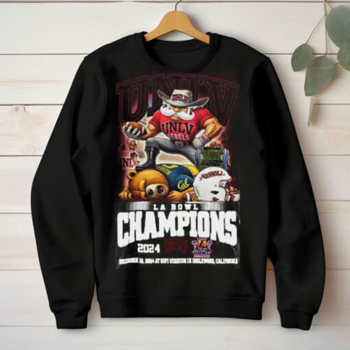 UNLV Rebels LA Bowl Champs 2024 Fan Celebration Hoodie T Shirt