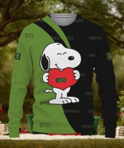UPEI Panthers Snoopy Cute Heart American Sports Team Ugly Xmas Sweater Gift Holidays
