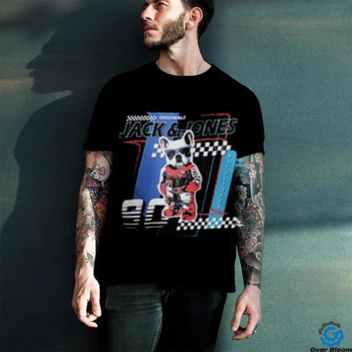 URBAN RACERS by JACK&JONES Black Racer Doggo Print T shirt