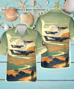 US Air Force 68th Airlift Squadron Lockheed C_5 Galaxy Hawaiian Shirt