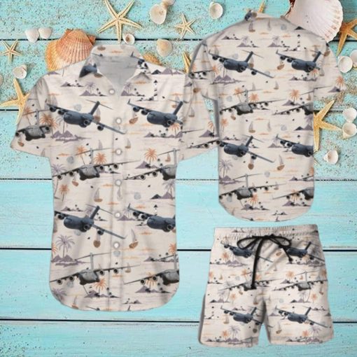 US Air Force Boeing C 17 Globemaster III Hawaiian Shirt, Short Unique Gift