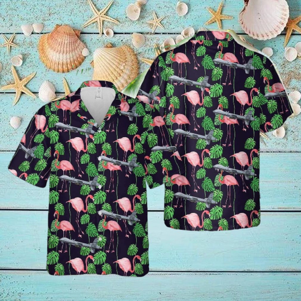 US Air Force MQ_9 Reaper (UAV) 42 ATKS Hawaiian Shirt US Air Force MQ_9 Reaper (UAV) 42 ATKS Hawaiian Shirt