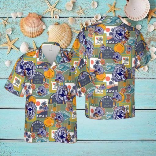 US Air Force Master Sergeant Chief Hawaiian Shirt