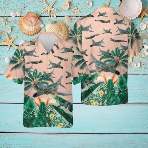 US Air Force McDonnell Douglas F 4 Phantom II Hawaiian Shirt Summner Vacation Shirt