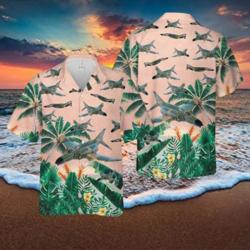 US Air Force McDonnell Douglas F 4 Phantom II Hawaiian Shirt Summner Vacation Shirt