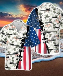 US Air Force Northrop Grumman B 21 Raider Retro Beach Pattern Hawaiian Shirt Summer Holiday Gift