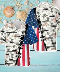 US Air Force Northrop Grumman B 21 Raider Retro Beach Pattern Hawaiian Shirt Summer Holiday Gift